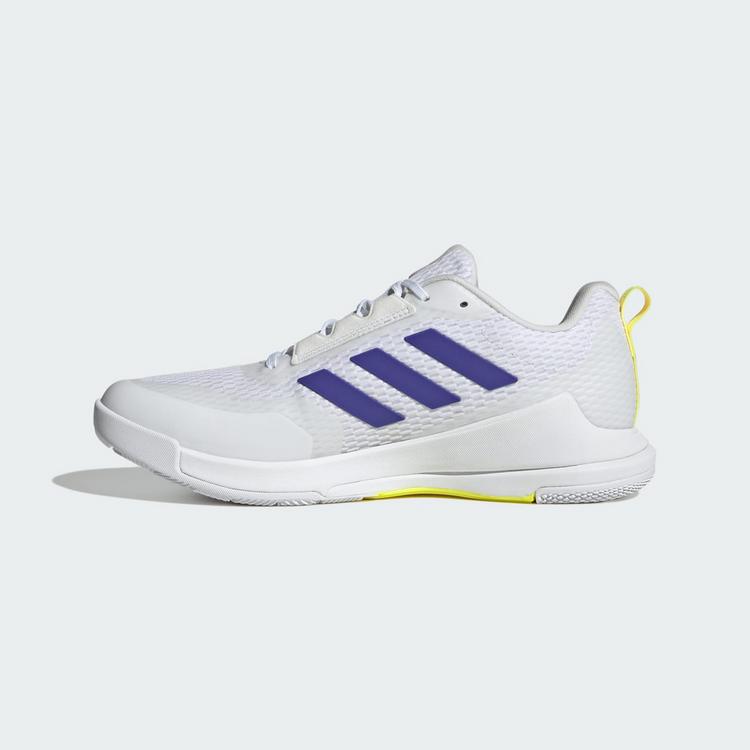 adidas adidas Novaflight 2 Indoor Schuh Hallenschuhe Herren - Cloud White / Pure Purple / Hi-Res Yellow - 4 | SportScheck