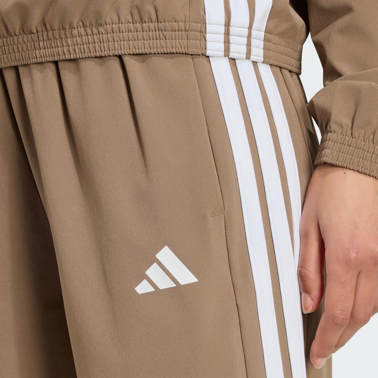 adidas adidas Train Essentials 3-Streifen Woven Hose Trainingshose Damen - Khaki Six - 0 | SportScheck