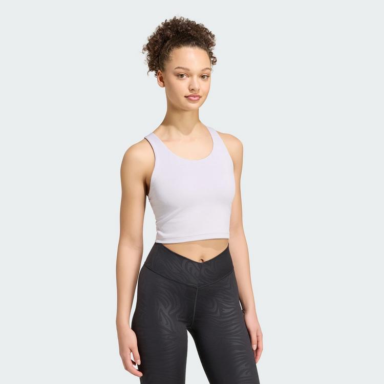 adidas adidas adidas All Me Medium Support BH Damen - Frozen Purple Mel. - 0 | SportScheck