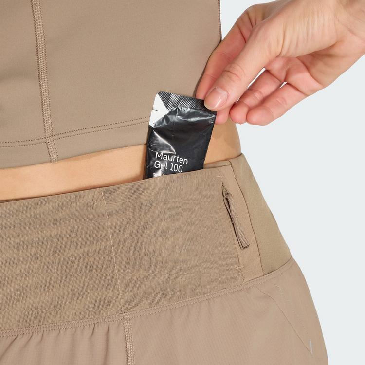 adidas adidas adi365 FORMOTION 2in1 Shorts Laufshorts Damen - Khaki Six / Black - 0 | SportScheck