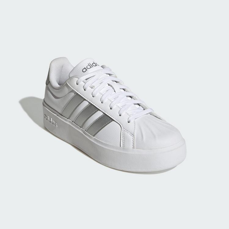 adidas adidas STREETTALK BOLD SCHUH Sneaker Damen - Cloud White / Silver Metallic / Core Black - 3 | SportScheck