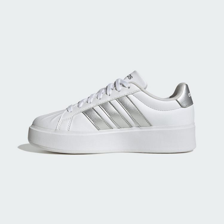 adidas adidas STREETTALK BOLD SCHUH Sneaker Damen - Cloud White / Silver Metallic / Core Black - 5 | SportScheck