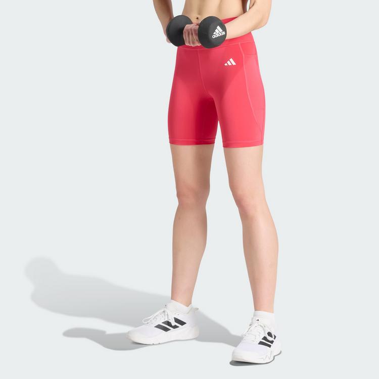 adidas adidas Optim&eacute; Essentials kurze Leggings mit Tights Damen - Power Pink - 0 | SportScheck