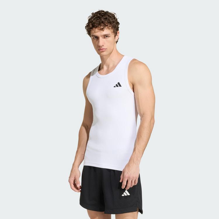 adidas adidas PrimeLift Essentials Workout Rib Tanktop Funktionstank Herren - White - 0 | SportScheck