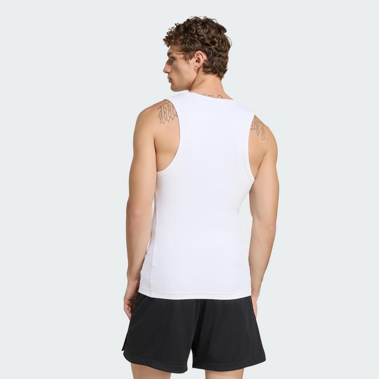 adidas adidas PrimeLift Essentials Workout Rib Tanktop Funktionstank Herren - White - 1 | SportScheck