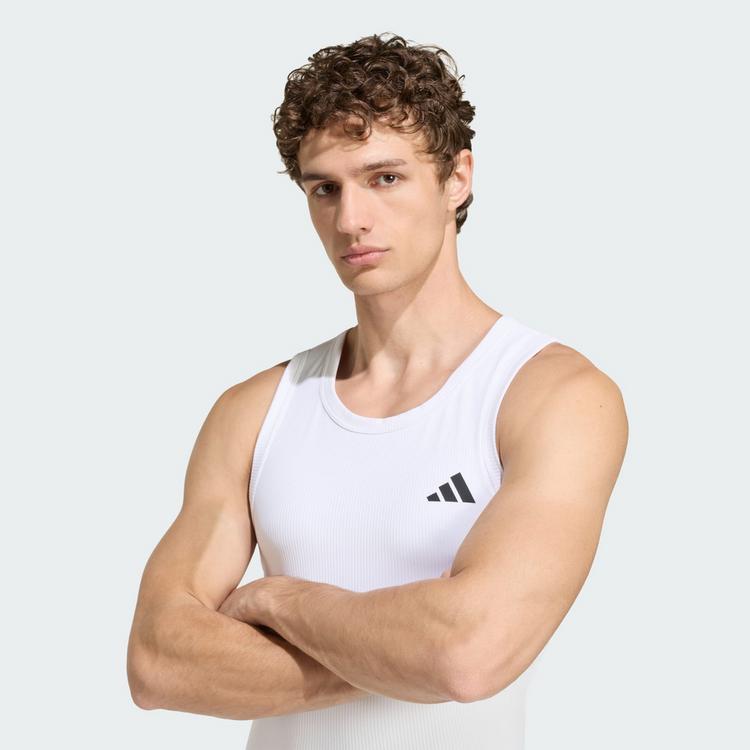 adidas adidas PrimeLift Essentials Workout Rib Tanktop Funktionstank Herren - White - 0 | SportScheck