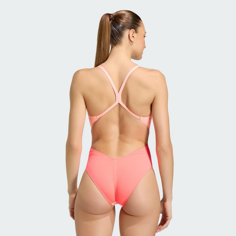 adidas adidas RIPSTREAM TEAM THIN STRAPS C-BACK Badeanzug Damen - Frozen Turbo / Solar Turbo - 1 | SportScheck