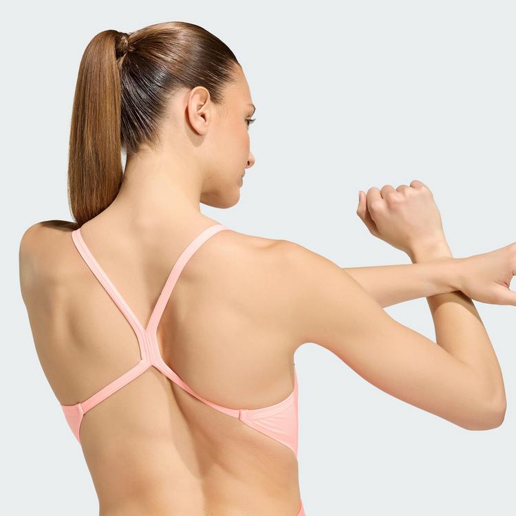 adidas adidas RIPSTREAM TEAM THIN STRAPS C-BACK Badeanzug Damen - Frozen Turbo / Solar Turbo - 1 | SportScheck