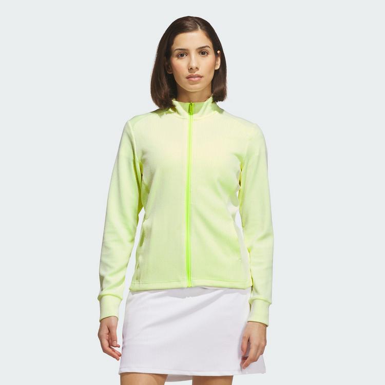 adidas adidas PERFORMANCE TEXTURE FULL ZIP JACKE Trainingsjacke Damen - Frozen Lemon - 0 | SportScheck