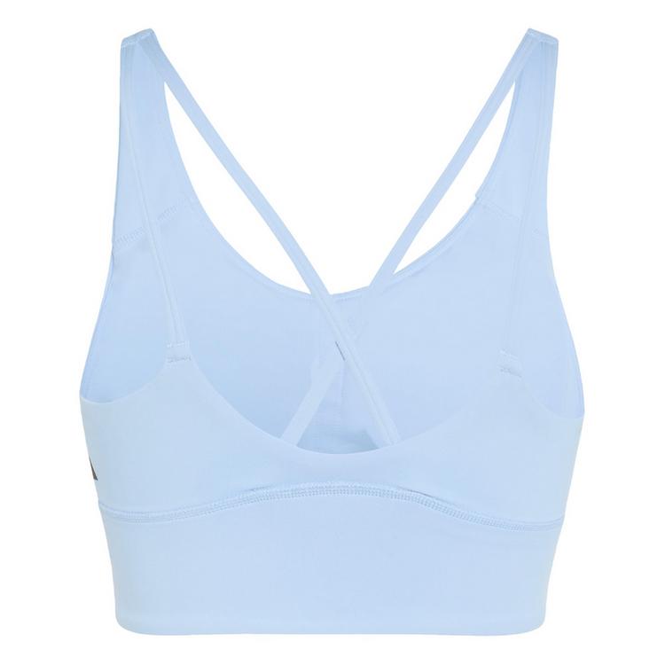 adidas adidas 3-Streifen Studio All Me Light Support BH Damen - Glow Blue - 0 | SportScheck