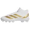 adidas Adizero Impact.2 Molded Rubber Fu&szlig;ballschuhe Herren - Cloud White / Gold Metallic / Cloud White