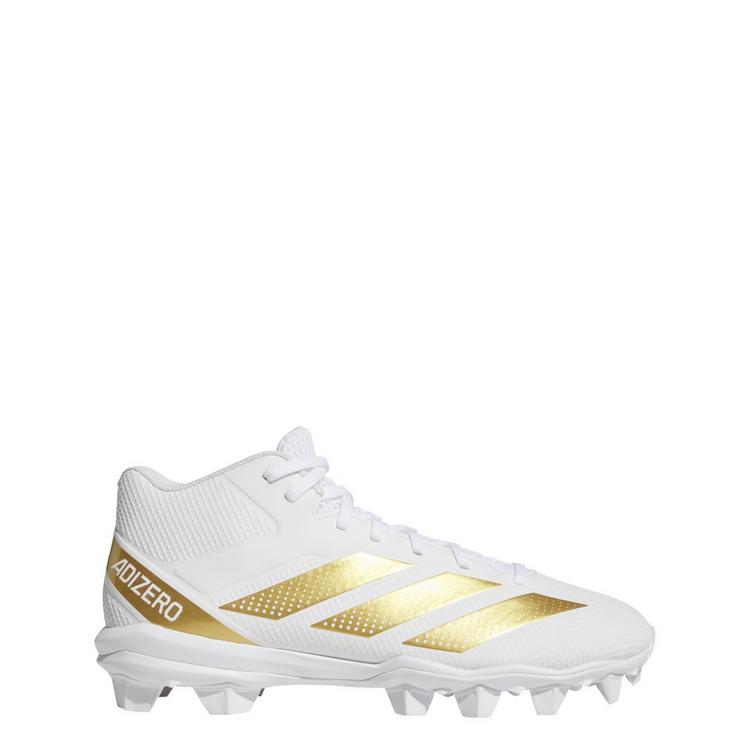 adidas adidas Adizero Impact.2 Molded Rubber Fu&szlig;ballschuhe Herren - Cloud White / Gold Metallic / Cloud White - 0 | SportScheck
