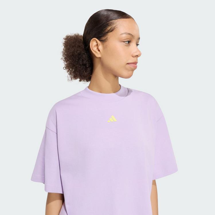 adidas adidas 3 STRIPES STUDIO BOYFRIEND T-SHIRT T-Shirt Damen - Powder Plum - 0 | SportScheck