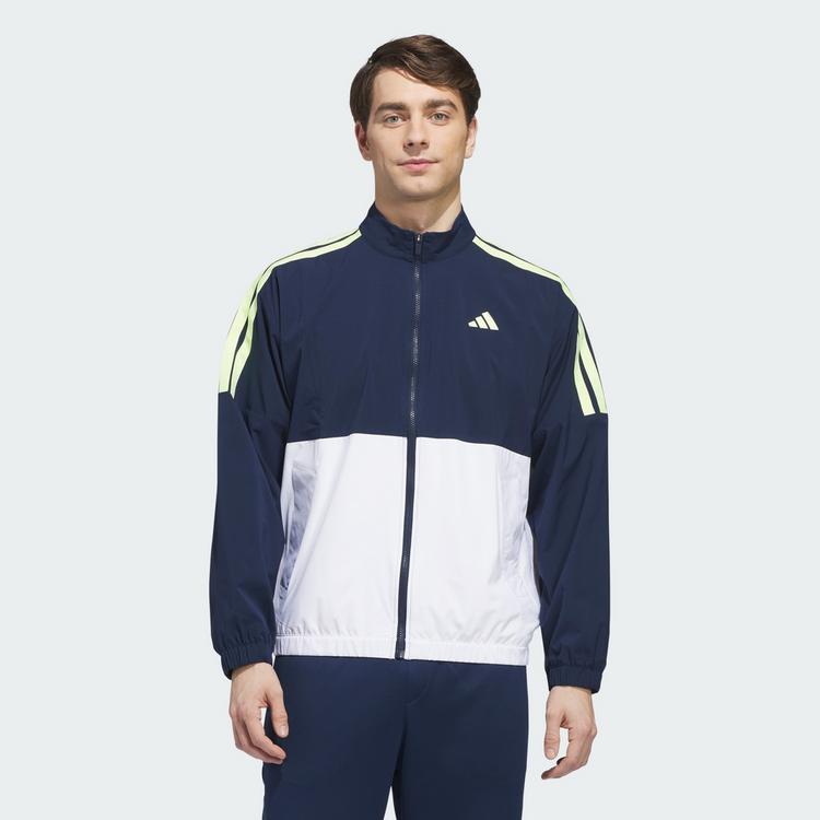 adidas adidas BEYOND TWISTWEAVE FULL-ZIP WINDBREAKER Windbreaker Herren - White / Collegiate Navy - 0 | SportScheck