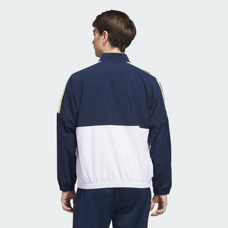 adidas adidas BEYOND TWISTWEAVE FULL-ZIP WINDBREAKER Windbreaker Herren - White / Collegiate Navy - 1 | SportScheck
