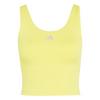 adidas 3-Streifen Studio All Me Tanktop, Funktionstank Damen - Pure Lemon