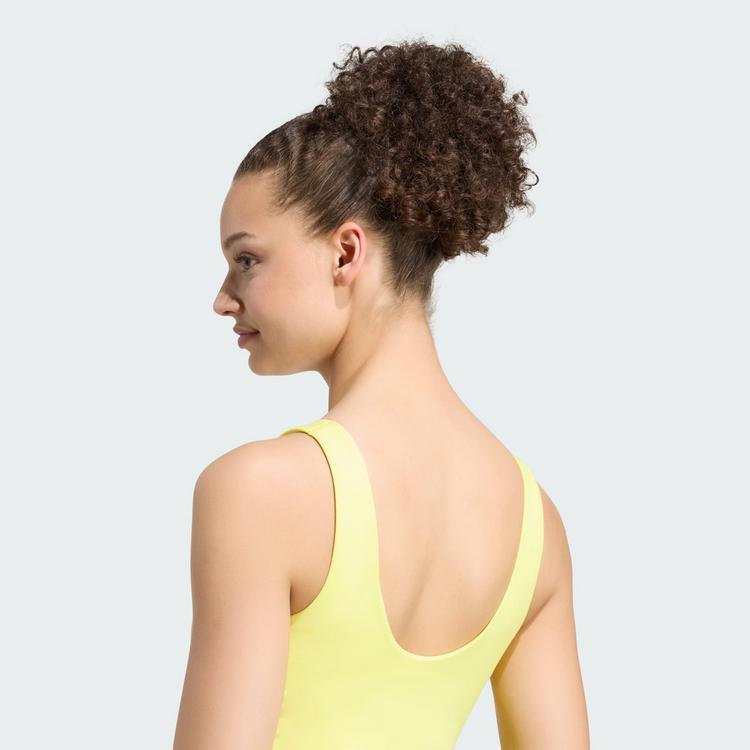 adidas adidas 3-Streifen Studio All Me Tanktop, Funktionstank Damen - Pure Lemon - 1 | SportScheck