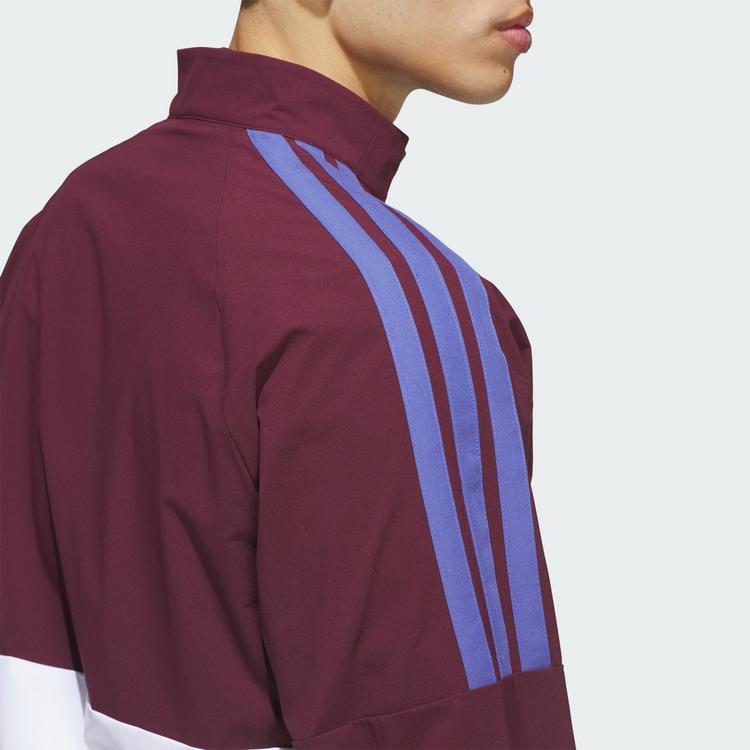 adidas adidas BEYOND TWISTWEAVE FULL-ZIP WINDBREAKER Windbreaker Herren - White / Maroon - 1 | SportScheck