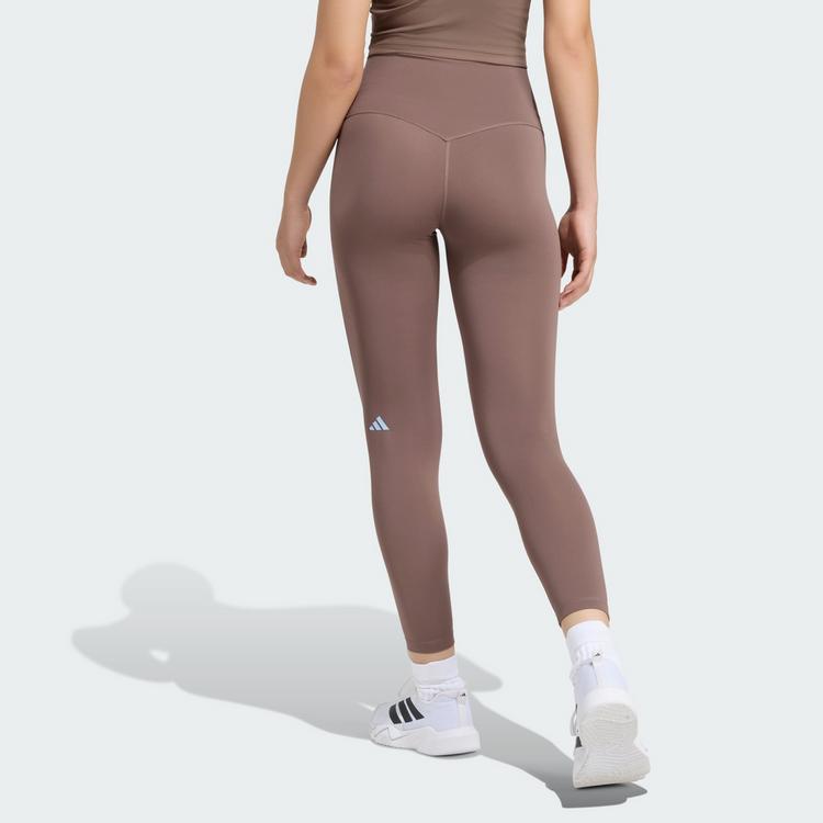 adidas adidas 3-Streifen Studio All Me 7/8 X-Over Tights Damen - Earth Strata - 1 | SportScheck