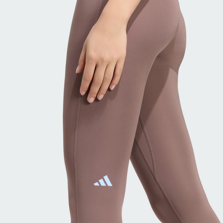 adidas adidas 3-Streifen Studio All Me 7/8 X-Over Tights Damen - Earth Strata - 1 | SportScheck