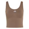 adidas 3-Streifen Studio All Me Tanktop, Funktionstank Damen - Earth Strata