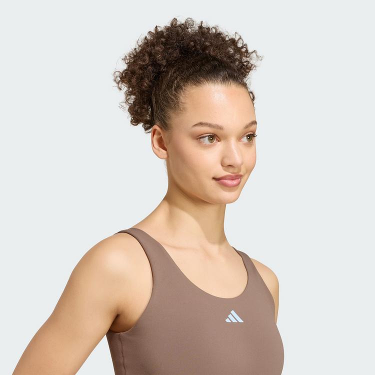 adidas adidas 3-Streifen Studio All Me Tanktop, Funktionstank Damen - Earth Strata - 0 | SportScheck