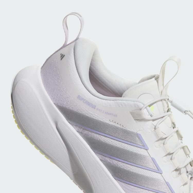 adidas adidas SUPERNOVA RISE 3 ADAPTIVE LAUFSCHUH Laufschuhe Damen - Crystal White / Silver Metallic / Glow Purple - 5 | SportScheck
