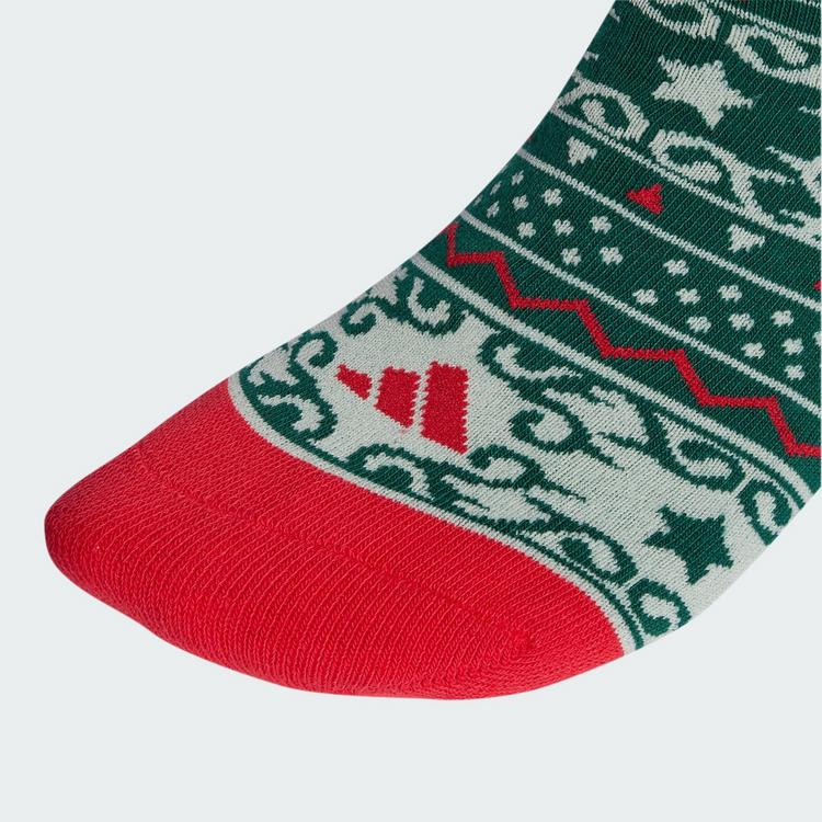 adidas adidas adidas CHRISTMAS GRAPHIC CREW SOCKEN Socken - Collegiate Green / Ivory / Pure Ruby - 0 | SportScheck