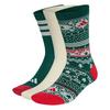 adidas adidas CHRISTMAS GRAPHIC CREW SOCKEN Socken - Collegiate Green / Ivory / Pure Ruby