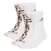 adidas Leo Grafik Socken 3 Paar Socken - Crystal Linen / Khaki Six / Dark Brown