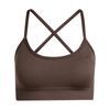 adidas Workout Essentials leicht st&uuml;tzender BH Damen - Aurora Coffee