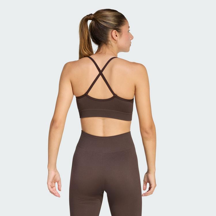 adidas adidas Workout Essentials leicht st&uuml;tzender BH Damen - Aurora Coffee - 1 | SportScheck