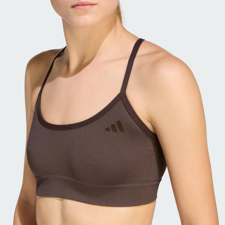 adidas adidas Workout Essentials leicht st&uuml;tzender BH Damen - Aurora Coffee - 1 | SportScheck