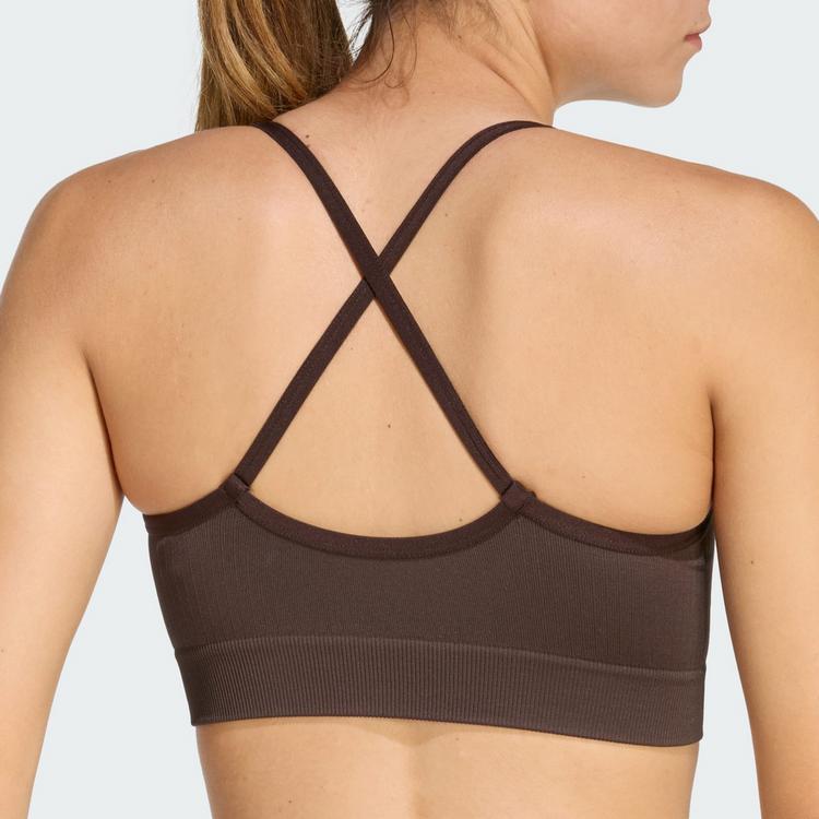 adidas adidas Workout Essentials leicht st&uuml;tzender BH Damen - Aurora Coffee - 2 | SportScheck
