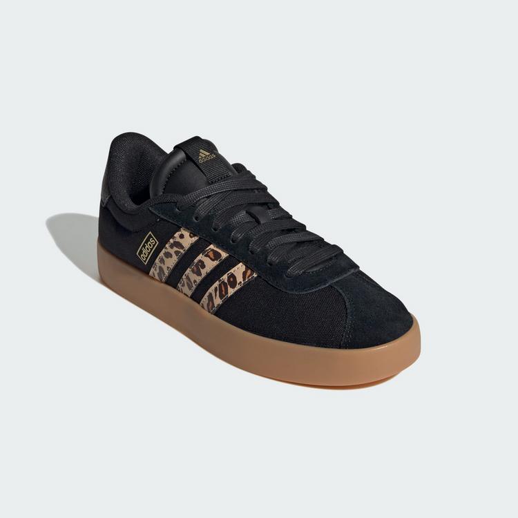 adidas adidas VL Court 3.0 Schuh Sneaker Damen - Core Black / Shadow Brown / Matte Gold - 3 | SportScheck