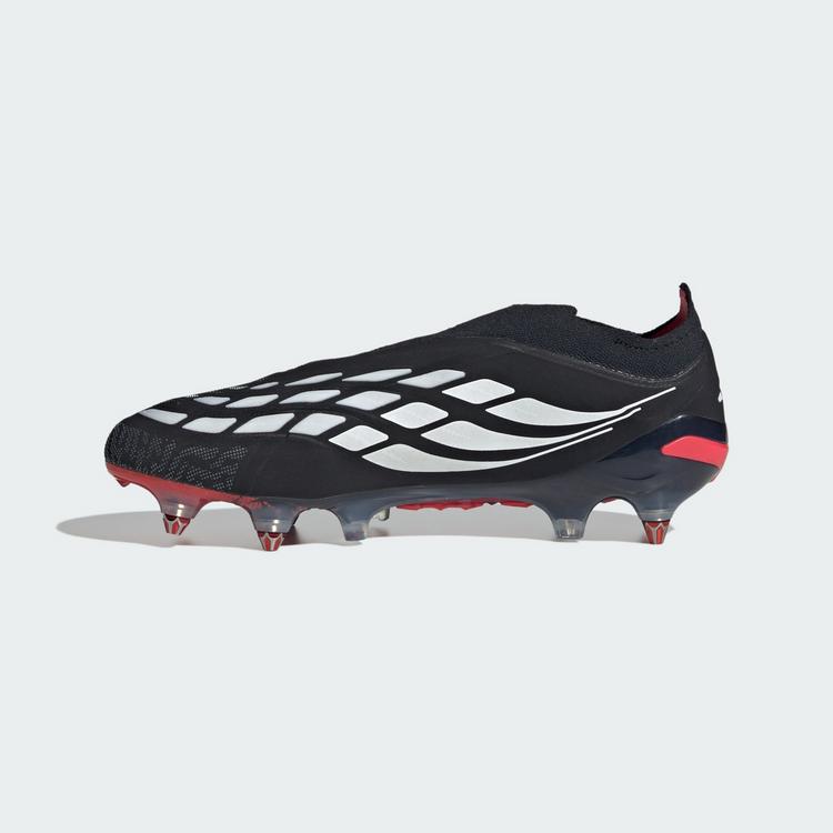 adidas adidas PREDATOR ELITE Laceless SG Fu&szlig;ballschuh Fu&szlig;ballschuhe - Core Black / Cloud White / Lucid Red - 4 | SportScheck