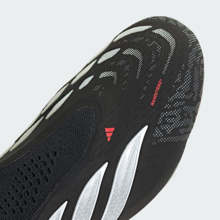 adidas adidas PREDATOR ELITE Laceless SG Fu&szlig;ballschuh Fu&szlig;ballschuhe - Core Black / Cloud White / Lucid Red - 5 | SportScheck