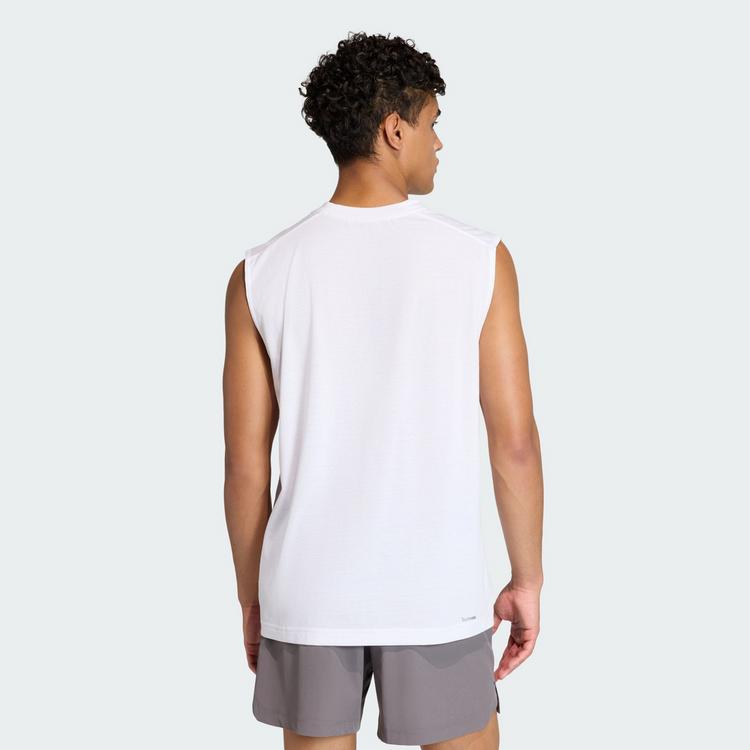 adidas adidas WORKOUT ESSENTIALS FEELREADY &Auml;RMELLOSES Funktionstank Herren - White - 1 | SportScheck