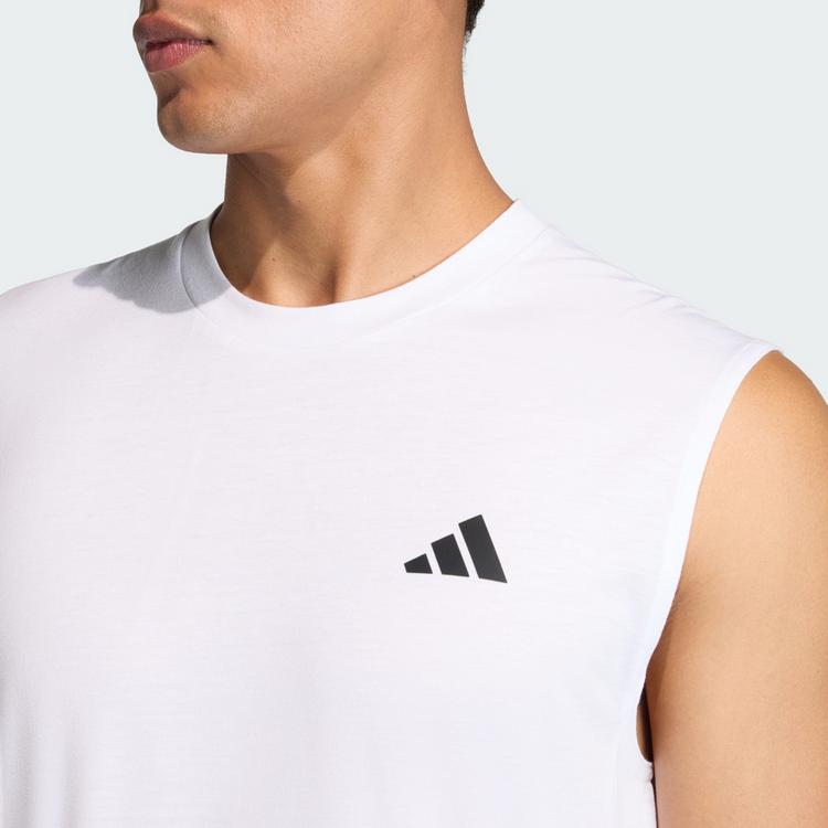 adidas adidas WORKOUT ESSENTIALS FEELREADY &Auml;RMELLOSES Funktionstank Herren - White - 0 | SportScheck