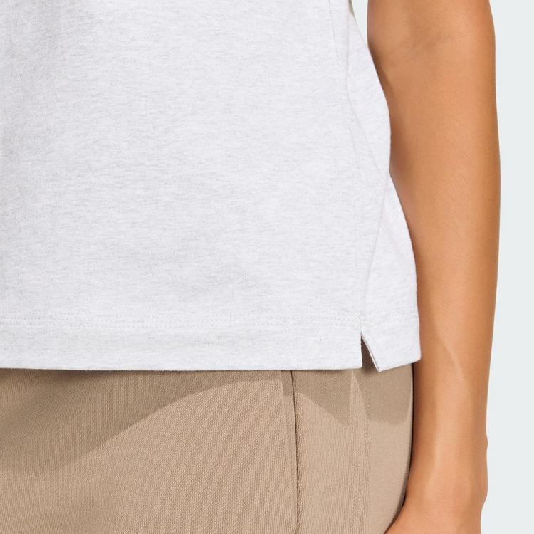 adidas adidas Seasonal Essentials Colorpop T-Shirt Funktionsshirt Damen - Light Grey Heather / Olive Strata - 1 | SportScheck