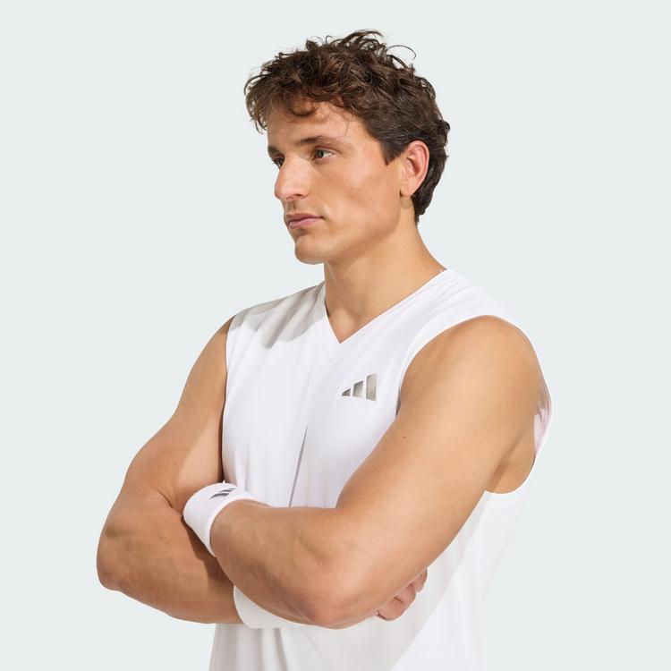 adidas adidas TENNIS CLIMACOOL T-Shirt, &auml;rmellos Funktionstank Herren - White - 0 | SportScheck