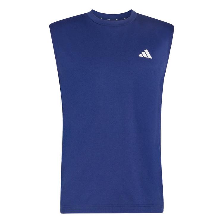 adidas adidas WORKOUT ESSENTIALS FEELREADY &Auml;RMELLOSES Funktionstank Herren - Dark Blue - 0 | SportScheck