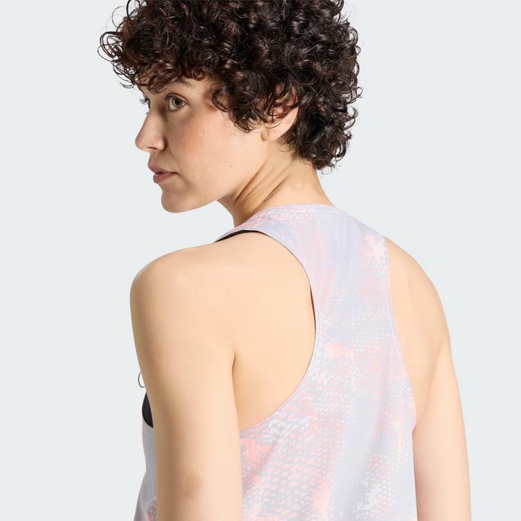 adidas adidas ADI365 Iconic Running Tanktop, Funktionstank Damen - Grey One / Semi Frozen Turbo / Glory Grey - 0 | SportScheck