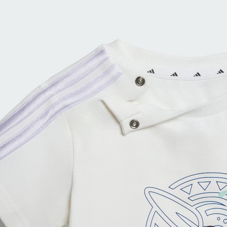 adidas adidas ADIDAS DISNEY T-SHIRT-SET Trainingsanzug Kinder - White / Semi Frozen Lemon - 0 | SportScheck