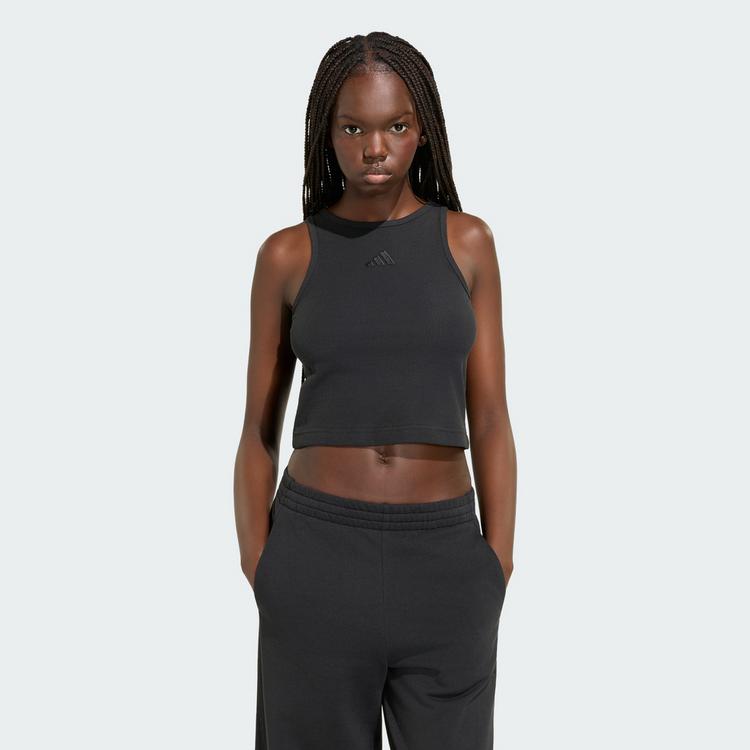 adidas adidas ADIDAS KIT TANKTOP GERIPPT KLEINES LOGO Tanktop Damen - Black - 0 | SportScheck