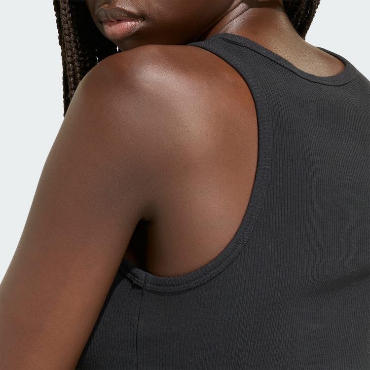 adidas adidas ADIDAS KIT TANKTOP GERIPPT KLEINES LOGO Tanktop Damen - Black - 1 | SportScheck
