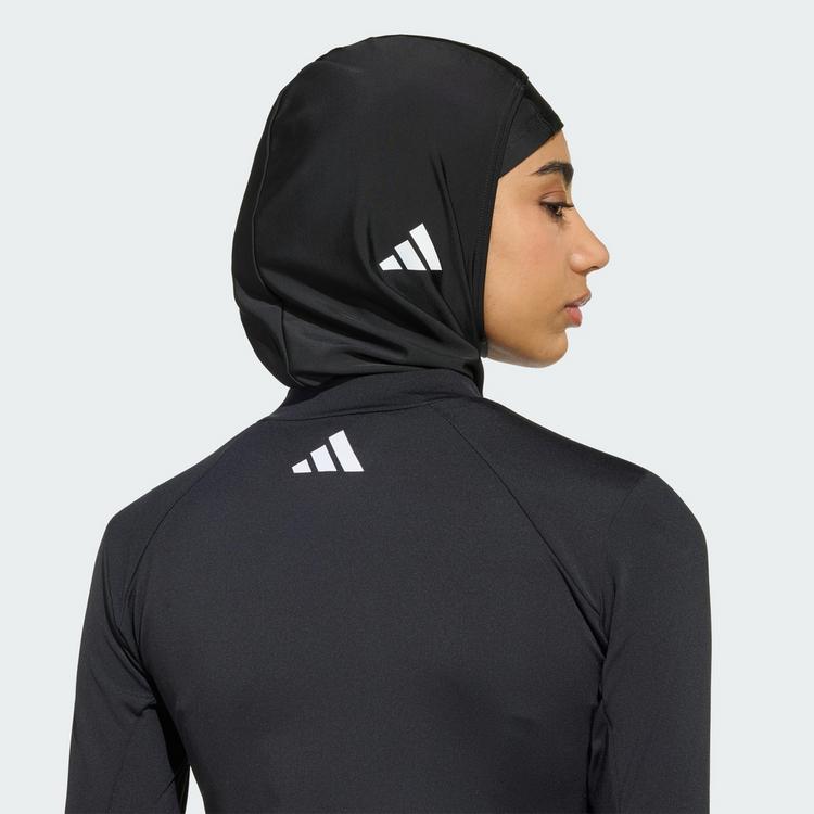 adidas adidas LANGARM-SCHWIMMTOP, LOGO Badeanzug Damen - Black / White - 1 | SportScheck