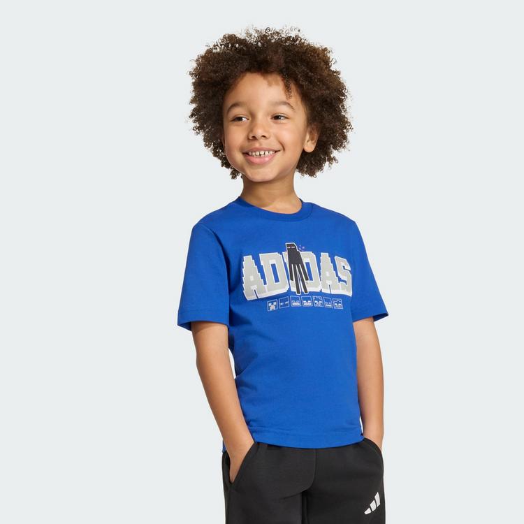 adidas adidas ADIDAS MINECRAFT T-SHIRT T-Shirt Kinder - Royal Blue - 0 | SportScheck