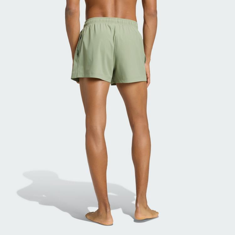 adidas adidas LOGO ELASTISCHE STRICK-BADEHOSE 7,6 CM Badehose Herren - Solar Purple / White - 1 | SportScheck