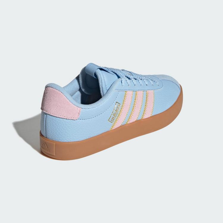 adidas adidas VL COURT&nbsp;3.0 SCHUH Sneaker Damen - Clear Sky / Clear Pink / Gold Metallic - 4 | SportScheck
